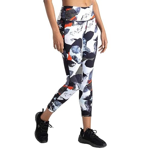 Dare 2b Damen Influential 7/8 Legging Jogginghose, Lichen Green Abstract Print, 38 von Dare 2b