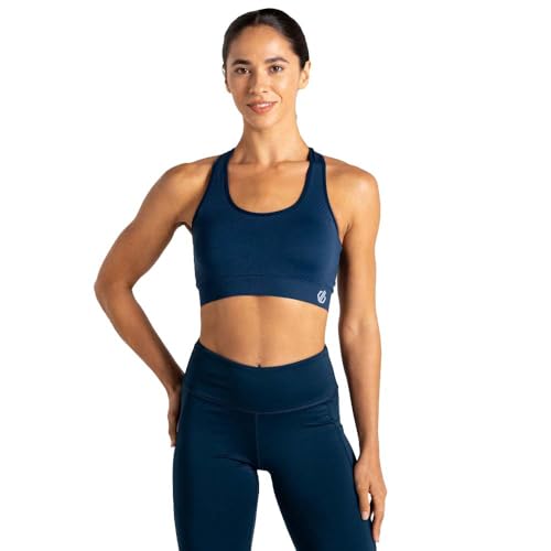 Dare 2b Damen Sport-BH Dont Sweat It II, Moonlt Denim, L - Bust 39.5" (100.33cm) von Dare 2b