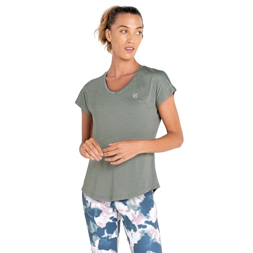 Dare 2b Damen Vigilant Leichtes Wicking Active T Yoga-Shirt, Moonlt Denim, 50 von Dare 2b
