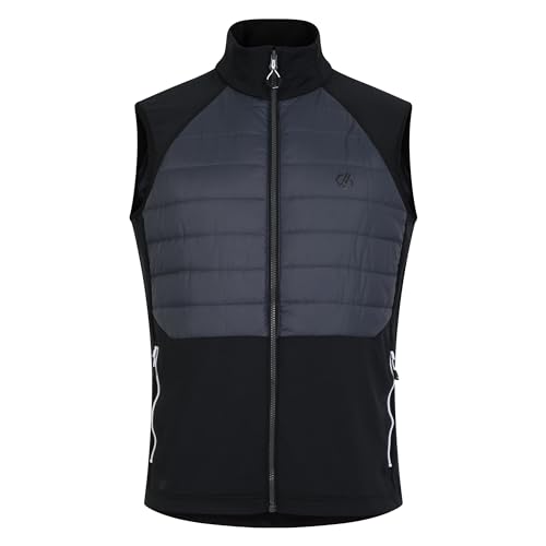 Dare 2b Herren Absteigende taillierte Herrenweste mit hoher Wärmepolsterung Weste Bodywarmer, Schwarz, XL von Dare 2b