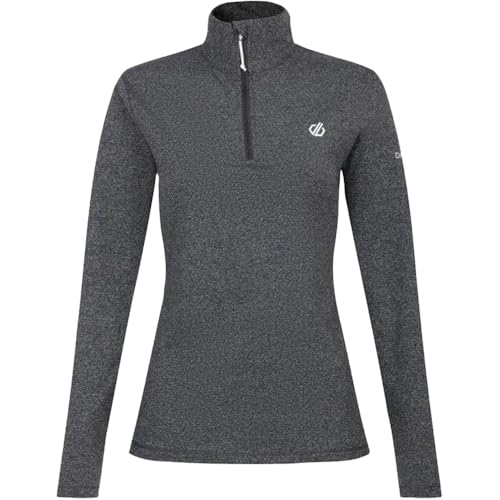 Dare 2b Lowline II Damen-Pullover, Stretch, halber Reißverschluss, warm, Anthrazitgrau meliert, Anthrazitgrau meliert, 46 von Dare2b