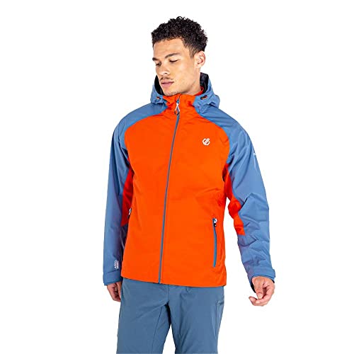 Dare2b Men's Attain II Jacket Jacken, Burnt Salmon/Stellar Blue/Orion Grey, M von Dare2b