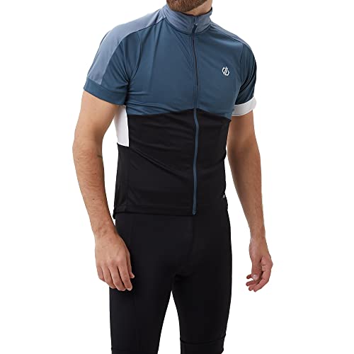 Dare 2b Protraction II Trikot Herren schwarz/blau Größe L 2022 Radtrikot kurzärmlig von Dare 2b