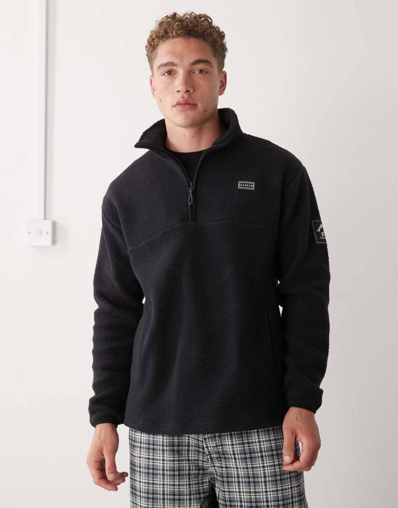 Dare 2b - Twin Tip - Fleecepullover in Schwarz mit kurzem Reißverschluss von Dare 2b