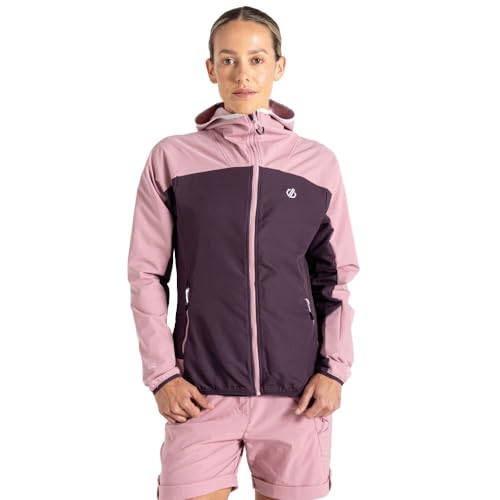 Dare2B Ardently II Softshell - Damen Jacke | Kapuze mit Gummizug - Lila - 38 von Dare2B