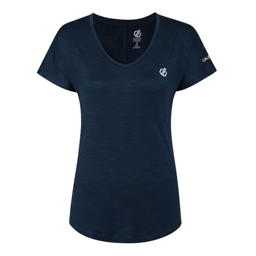 Dare2B Damen Funktionsshirt Kurzarmshirt Vigilant Active T-Shirt, Farbe:Dunkelblau, Artikel:-ZV7 moonlight denim, Größe:40 von Dare 2b