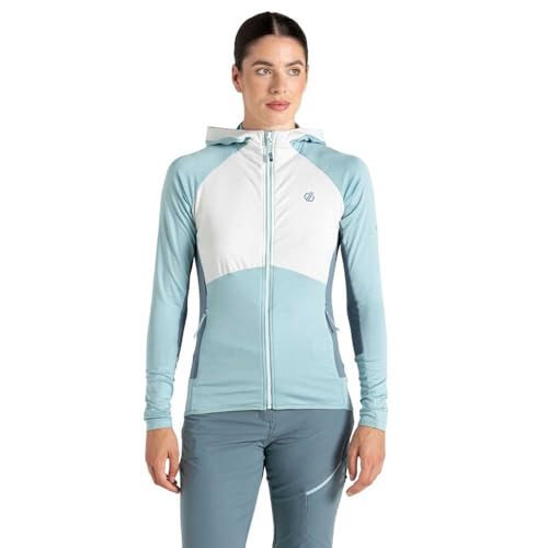 Dare2B Evolving Core Stretch - Damen Midlayer | fixierte Kapuze - Blau-Grau - 38 von Dare 2b