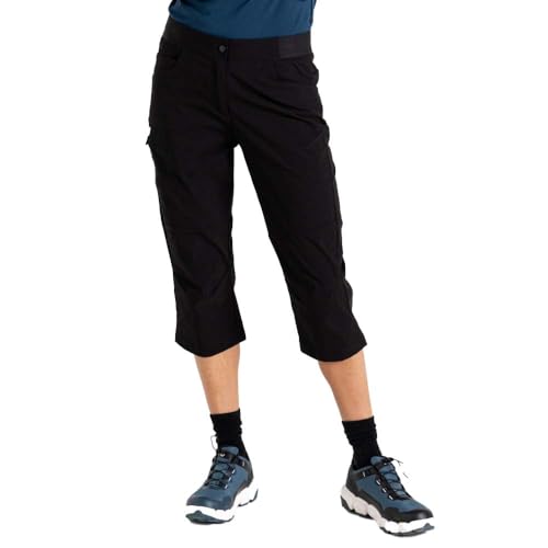 Dare2B Melodic III 3/4 Trousers - Damen 3/4 Hose | Wasserabweisende Beschichtung - Schwarz - 46 von Dare 2b