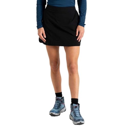 Dare2B Melodious Skort - Damen Wanderrock | Wasserabweisende Beschichtung - Schwarz - 42 von Dare 2b