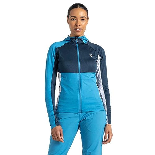 Dare2b Damen Skipullover Midlayer Funktionsshirt Outdoorshirt Convey II Core Stretch, Farbe:Blau, Artikel:-LPK Swedish Blue/Moonlight Denim Marl, Größe:38 von Dare 2b