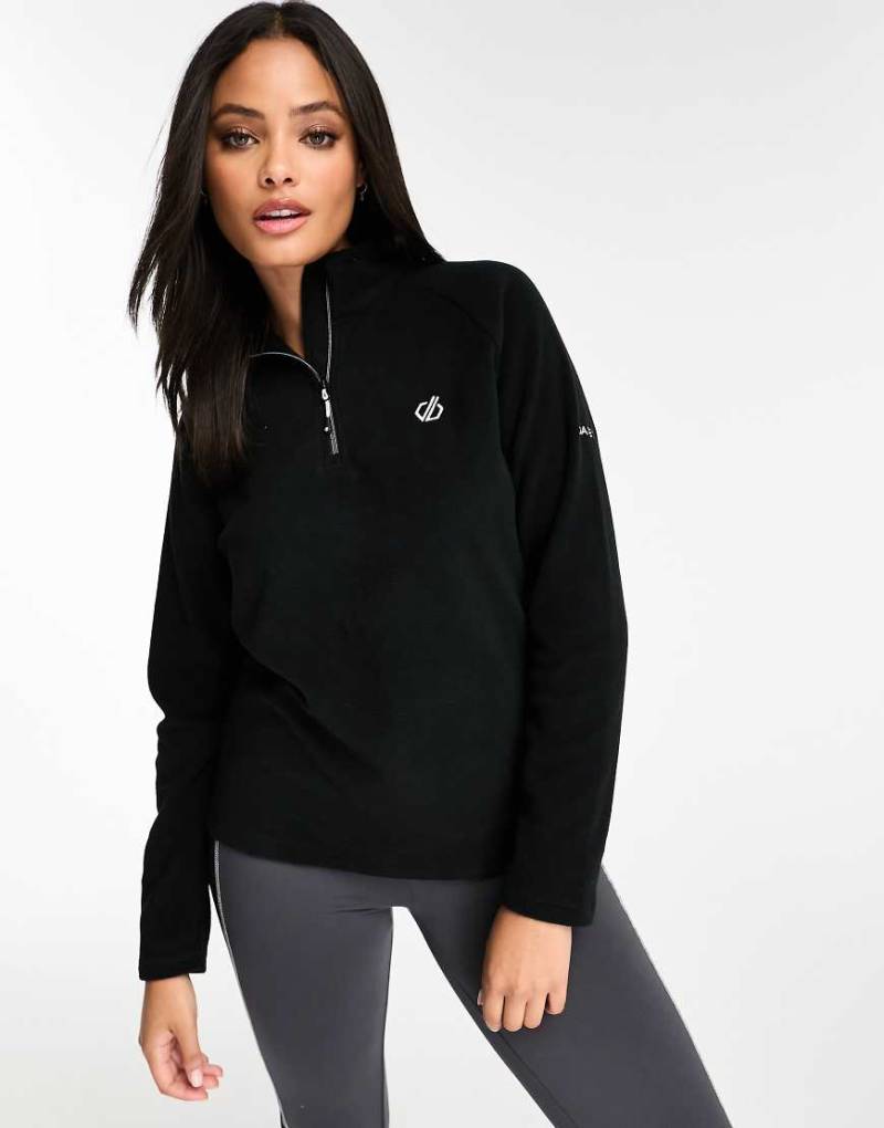 Dare2b - Fleece-Sweatshirt in Schwarz mit kurzem Reißverschluss von Dare 2b