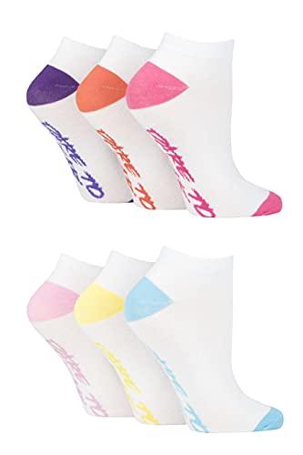 Dare to Wear Frauen 6 Paars Kontrast atmungsaktive Trainersocken 37-41 von Dare to Wear