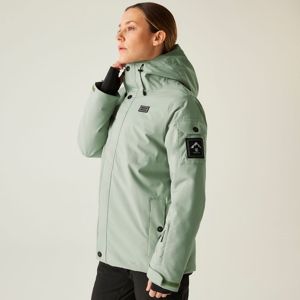 Dare2B Ski Life Jacke Damen Skijacke glaciergreen 38 von Dare2B