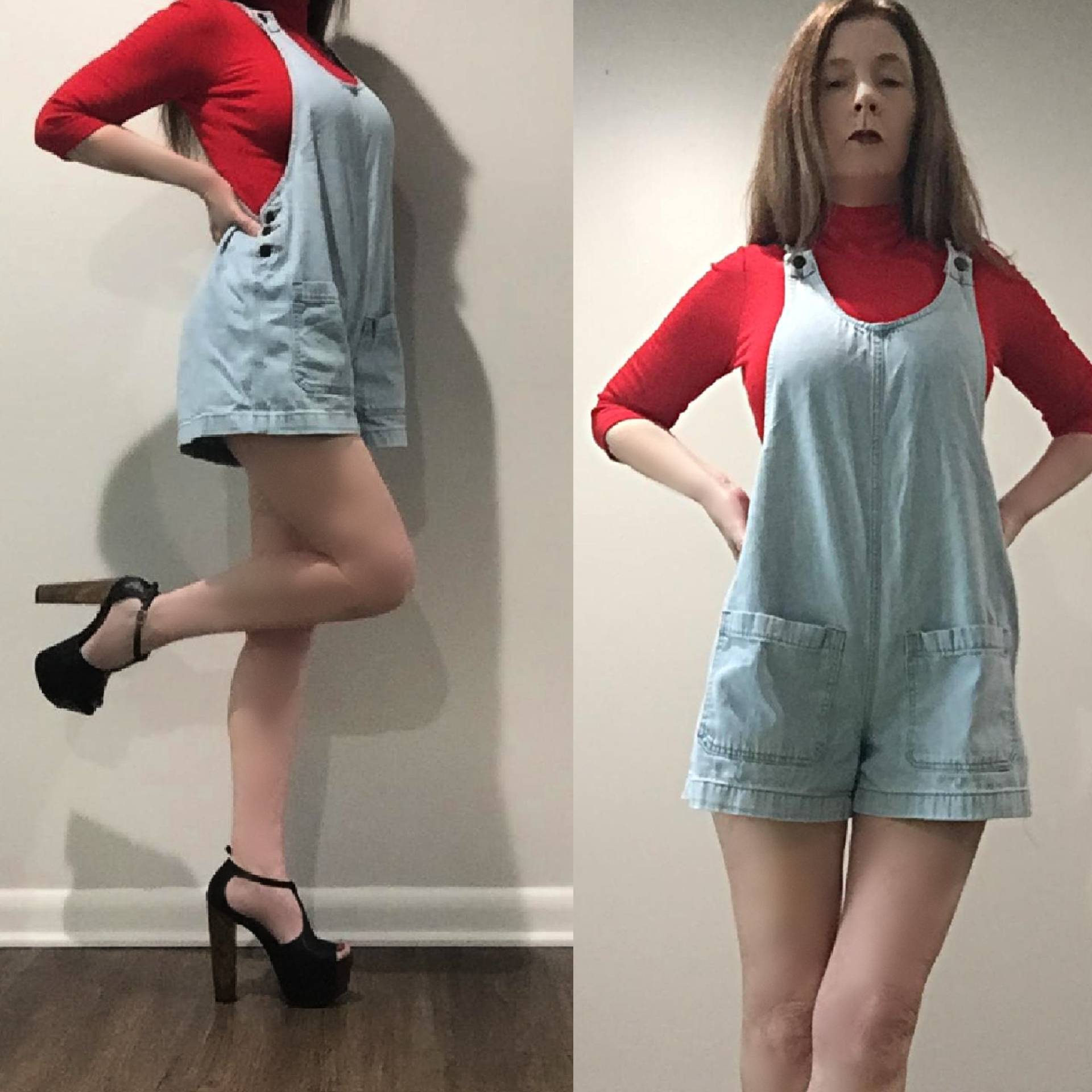 Abstand Xs S Vtg 80Er Jahre Lei Light Wash Denim Latz Romper Onesie Playsuit Shorts Pullover von Dare2BRareVintage