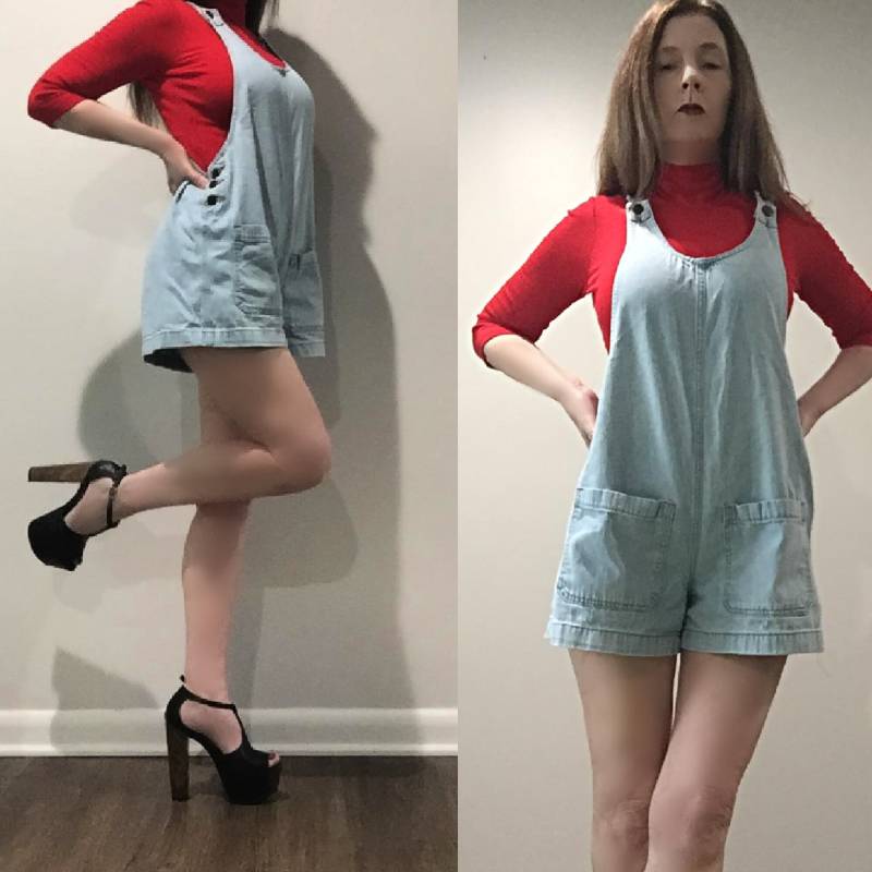 Abstand Xs S Vtg 80Er Jahre Lei Light Wash Denim Latz Romper Onesie Playsuit Shorts Pullover Abstand Xs S Vtg 80Er Jahre Lei Light Wash Denim Latz Romper Onesie Playsuit Shorts Pullover von Dare2BRareVintage