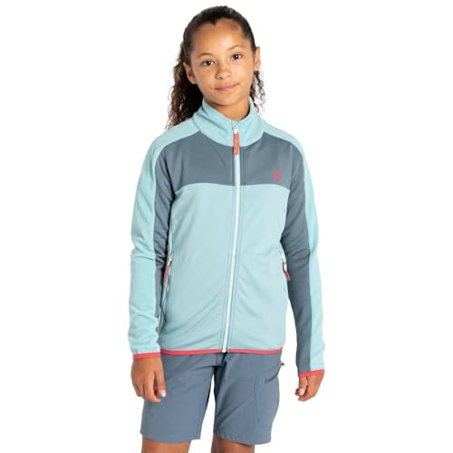 Dare 2b Emergent IV Mädchen Jacke mit durchgehendem Reißverschluss, Element Grey/Aquifer, 3-4 Years von Dare2b