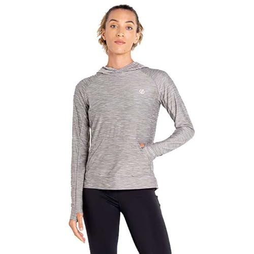 Dare 2b Sprint City Womens Hoodie Fresh Q-wic leichtes, recyceltes, schnell trocknendes und geruchsabweisendes Material mit niedriger Fronttasche und Daumenschlaufen von Dare2b