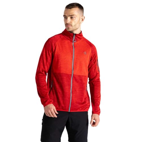 Dare 2b Torrek Herren-Fleecejacke mit durchgehendem Reißverschluss, Danger Red/Seville Red, XL von Dare2b