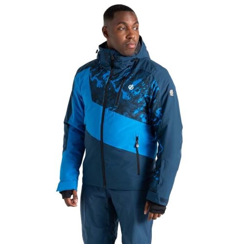 Dare2B Herren Mens Baseplate Ii Jacket Skijacke, Moonlight Denim/Athletic Blue Mountain Print, S von Dare2b