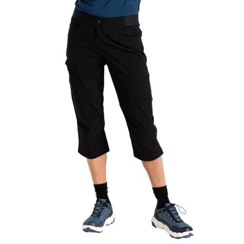 Dare2B Melodic III 3/4 Trousers - Damen 3/4 Hose | Wasserabweisende Beschichtung - Schwarz - 40 von Dare2b