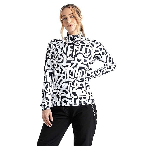 Dare2b Damen Divulge Core Stretch Pullover, Schwarz-Weiß-Graffiti, 40 von Dare2b