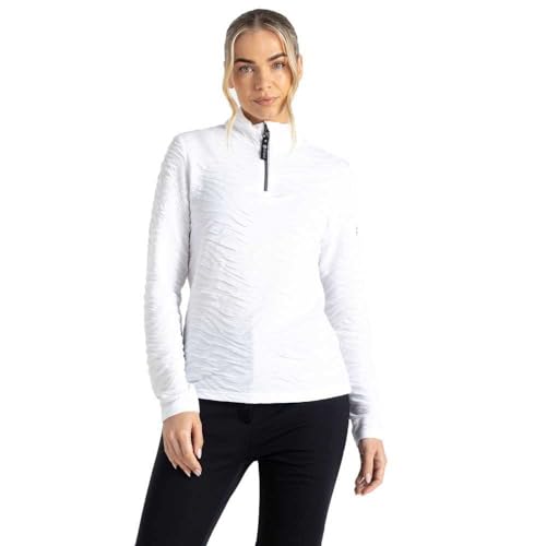 Dare2b Damen Glamourize Midlayer Pullover, weiß, 44 von Dare2b
