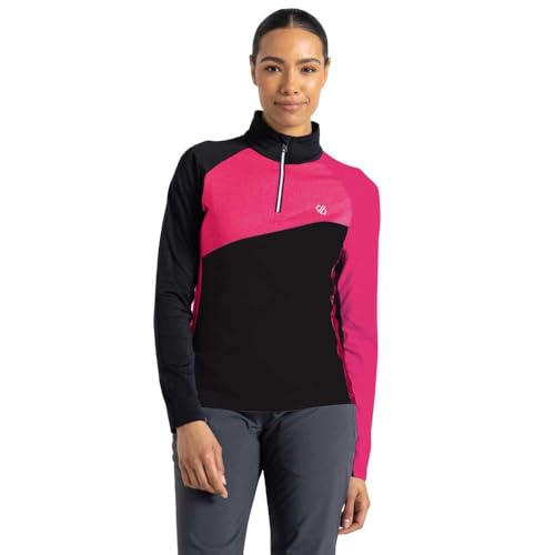 Dare2b Damen Ice Core Stretch Pullover, Pure Pink/Schwarz, 36 von Dare2b