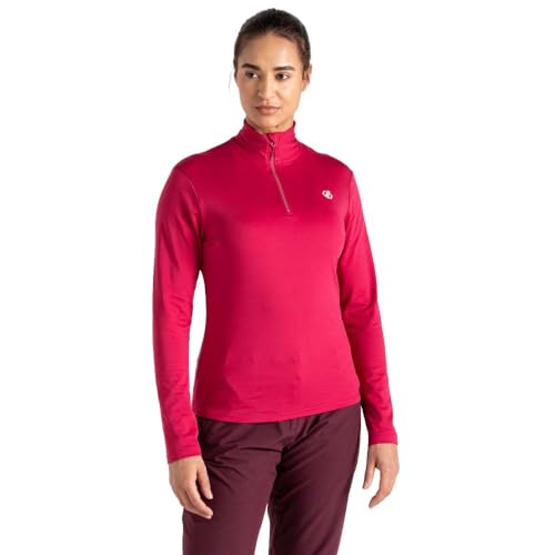 Dare2b Damen Women's Lowline Ii Lightweight Core Stretch Midlayer Pullover, Berry Pink, 36 von Dare2b