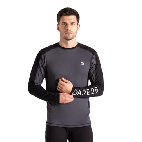 Dare2b Herren Mens Exchange Iii Thermal Baselayer-Set, Schwarz/Ebenholz, M von Dare2b