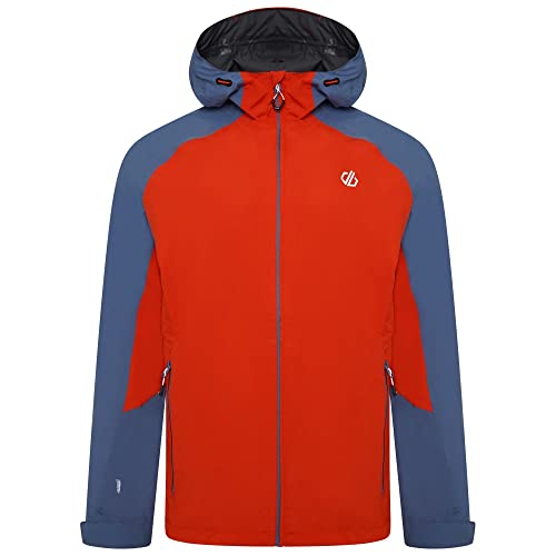 Dare2b Men's Attain II Jacket Jacken, Burnt Salmon/Stellar Blue/Orion Grey, S von Dare2b