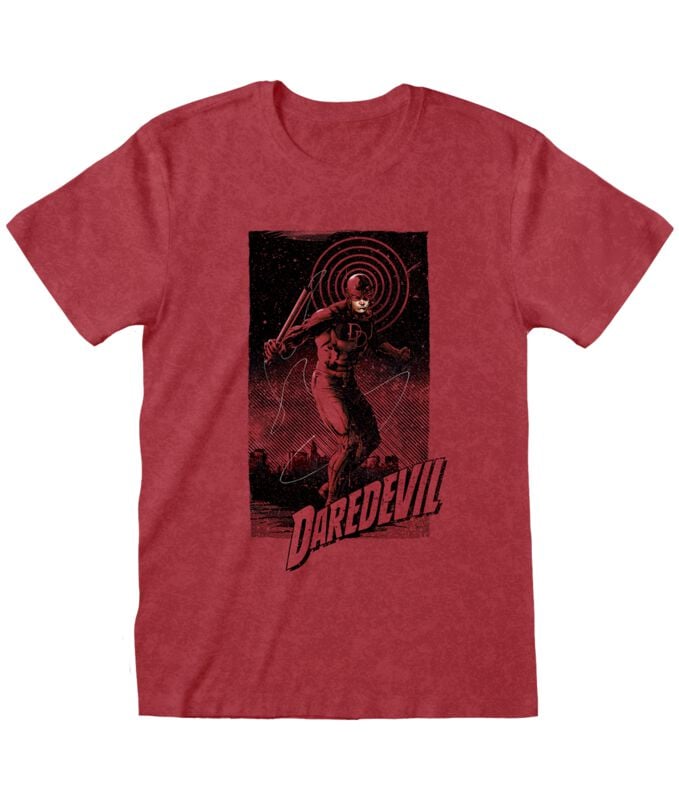 Daredevil - Disney T-Shirt - In Rectangle - S bis XXL - für Männer - Größe L - rot  - EMP exklusives Merchandise! von Daredevil