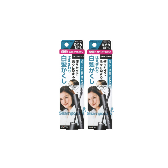 Dariya Salon De Pro - Color On Retouch Gray Hair Comb EX - 15ml - Natural Black (2ea) Set von Dariya