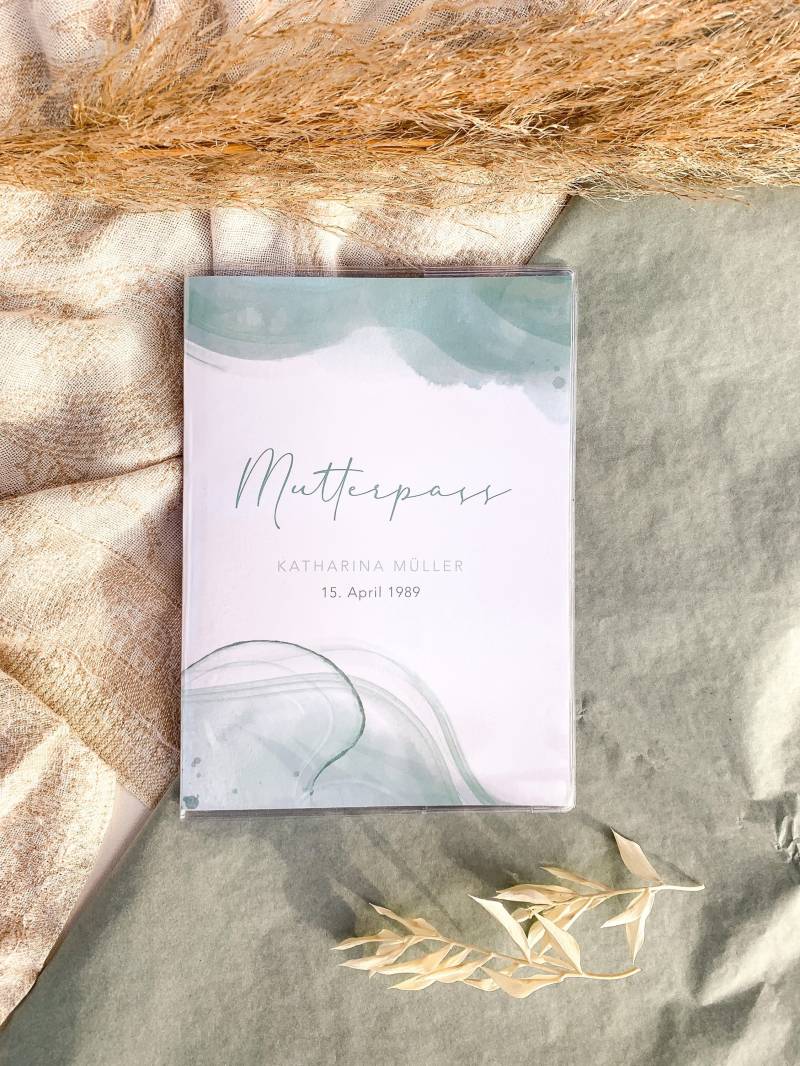 Mutterpass Hülle Mint von DarjaDDesign