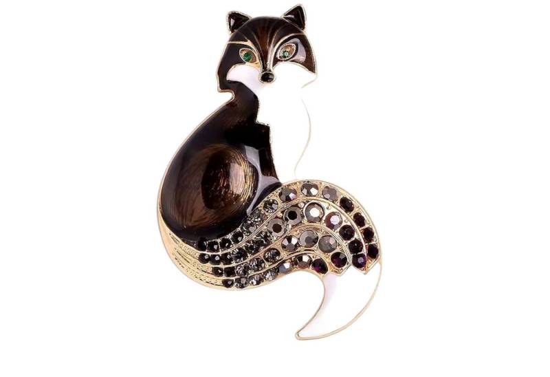 Dark-Desires Brosche Nostalgische Brosche Fuchs, Damen Brosche vintage Accesssoire retro Anstecknadel von Dark-Desires