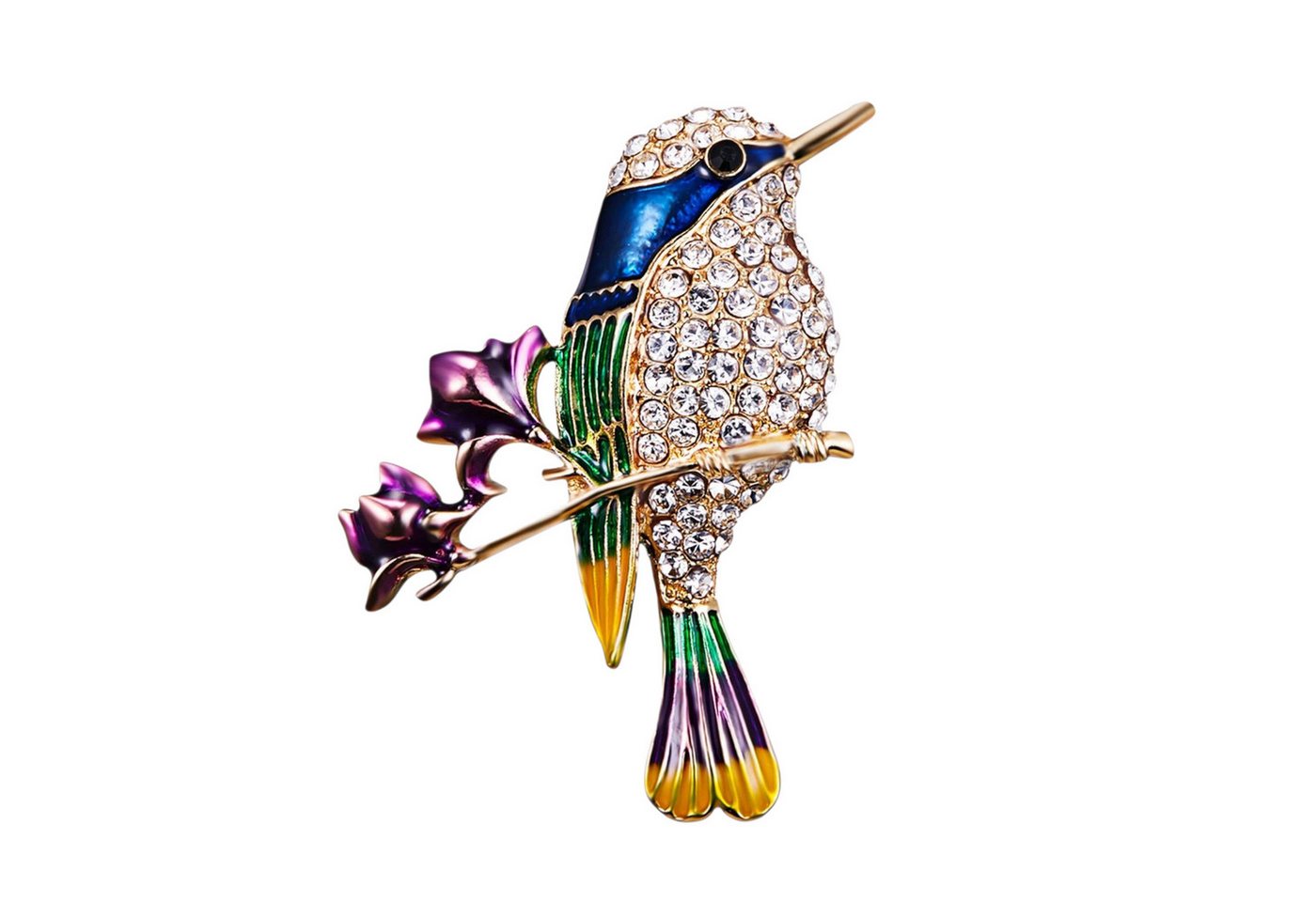 Dark-Desires Brosche Süße vintage Look Brosche Vogel, Damen Brosche vintage Accesssoire retro Anstecknadel von Dark-Desires