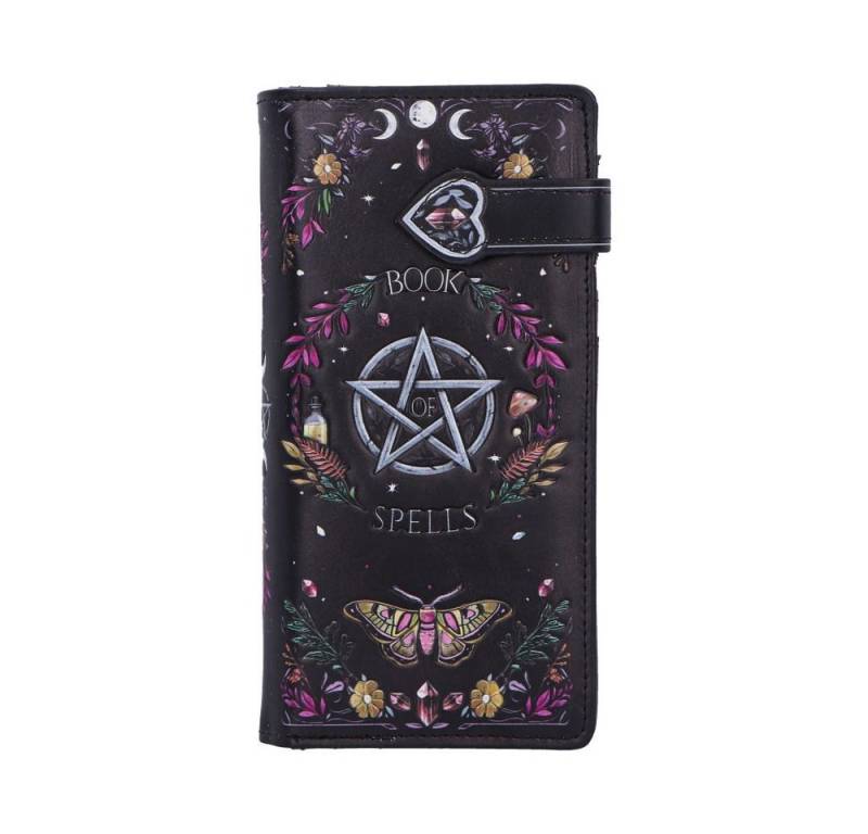 Dark-Desires Geldbörse Mystische Gothic Geldbörse Book of Spells Witch, Detailreiche Verarbeitung von Dark-Desires