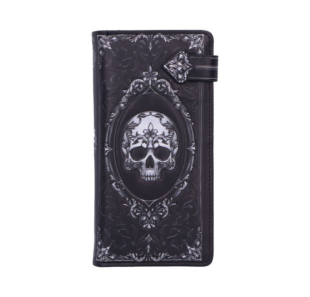 Dark-Desires Geldbörse Mystische Totenkopf Geldbörse Gothic Portemonnaie schwarz von Dark-Desires