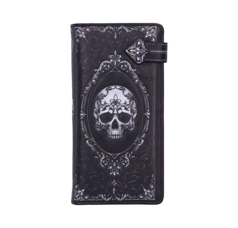 Dark-Desires Geldbörse Mystische Totenkopf Geldbörse Gothic Portemonnaie schwarz von Dark-Desires