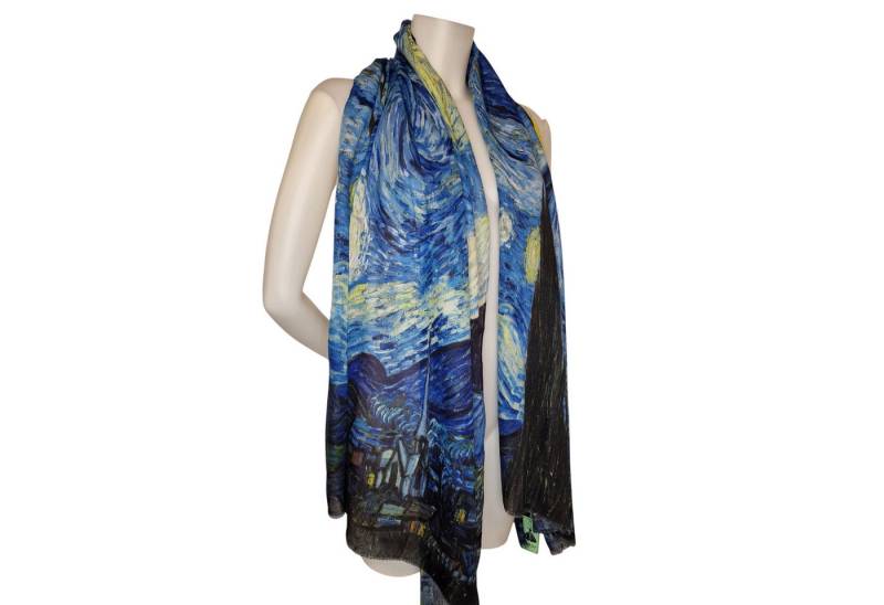 Dark-Desires Schal Leichter Schal mit Kunstmuster van Gogh "Sternennacht" von Dark-Desires