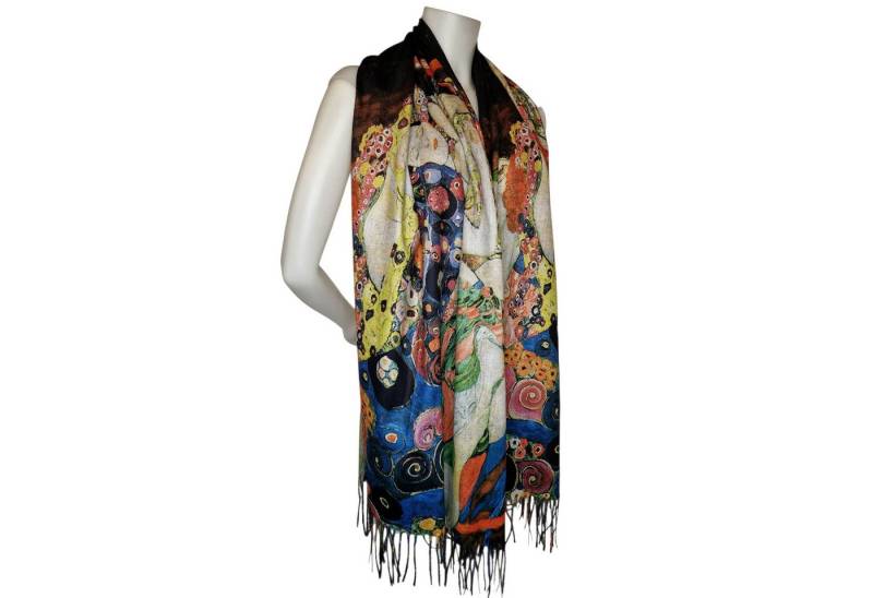 Dark-Desires Schal Warmer Schal mit Kunstmuster "Die Jungfrauen" von Gustav Klimt von Dark-Desires