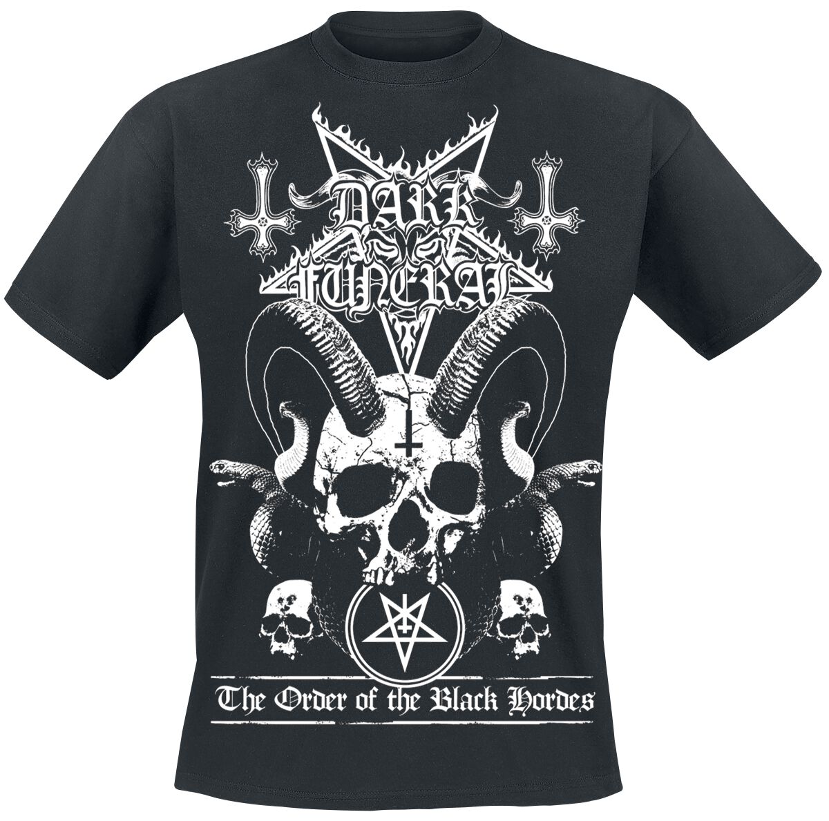 Dark Funeral T-Shirt - Order Of The Black Hordes - M bis XXL - für Männer - Größe L - schwarz  - Lizenziertes Merchandise! von Dark Funeral