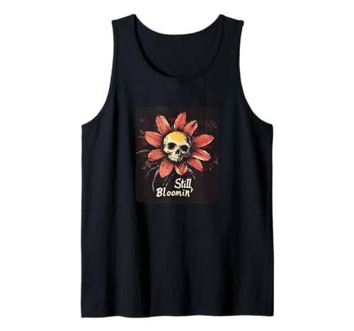 Bloomin' Daisy Skelett für Jungen und Mädchen Tank Top von Dark Gothic Outfit