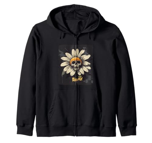 Skelett-Gänseblümchen mit noch blühender Blüte für Erwachsene und Kinder Kapuzenjacke Skelett-Gänseblümchen mit noch blühender Blüte für Erwachsene und Kinder Kapuzenjacke von Dark Gothic Outfit