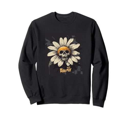 Skelett-Gänseblümchen mit noch blühender Blüte für Erwachsene und Kinder Sweatshirt Skelett-Gänseblümchen mit noch blühender Blüte für Erwachsene und Kinder Sweatshirt von Dark Gothic Outfit