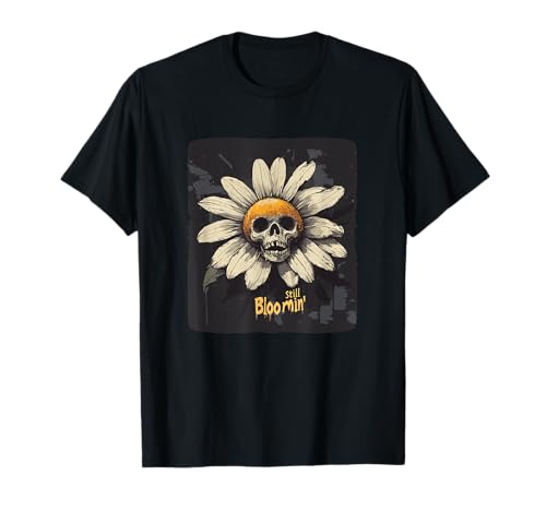 Skelett-Gänseblümchen mit noch blühender Blüte für Erwachsene und Kinder T-Shirt Skelett-Gänseblümchen mit noch blühender Blüte für Erwachsene und Kinder T-Shirt von Dark Gothic Outfit