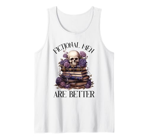 Fiktive Männer sind Besser Bücherisch Merch Würzige Bücher Romanze Tank Top Fiktive Männer sind Besser Bücherisch Merch Würzige Bücher Romanze Tank Top von Dark Romance Book Lover Gifts