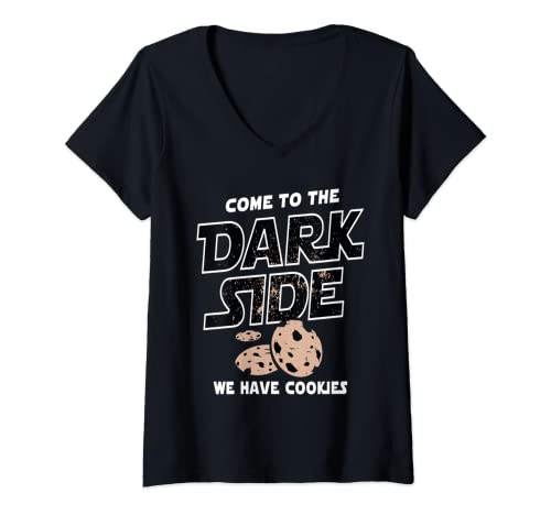 Damen Come to the dark side cookies T-Shirt mit V-Ausschnitt Damen Come to the dark side cookies T-Shirt mit V-Ausschnitt von Dark Side cookies shirt