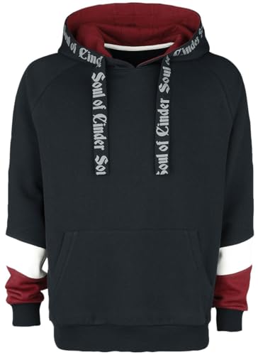 Dark Souls Bonfire Männer Kapuzenpullover schwarz/rot L 60% Baumwolle, 40% Polyester Fan-Merch, Gaming von Dark Souls