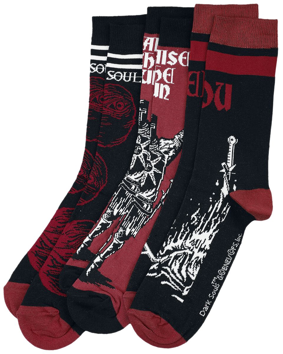 Dark Souls Bonfire Socken multicolor in EU 43-46 von Dark Souls