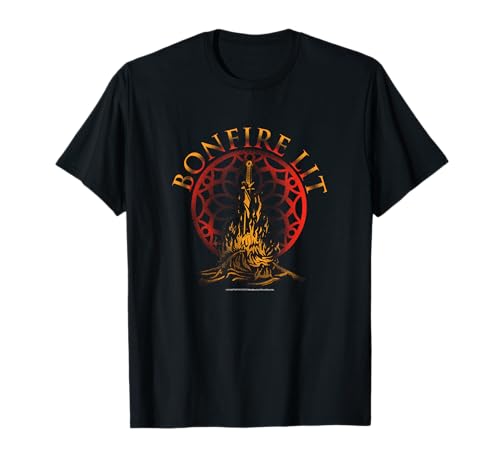 Dark Souls Herren T-Shirt Schwarz S Klassische Passform Halbarm DARK SOULS-Design Gaming-Merchandise-T-Shirt von Bandai Namco Entertainment Inc.